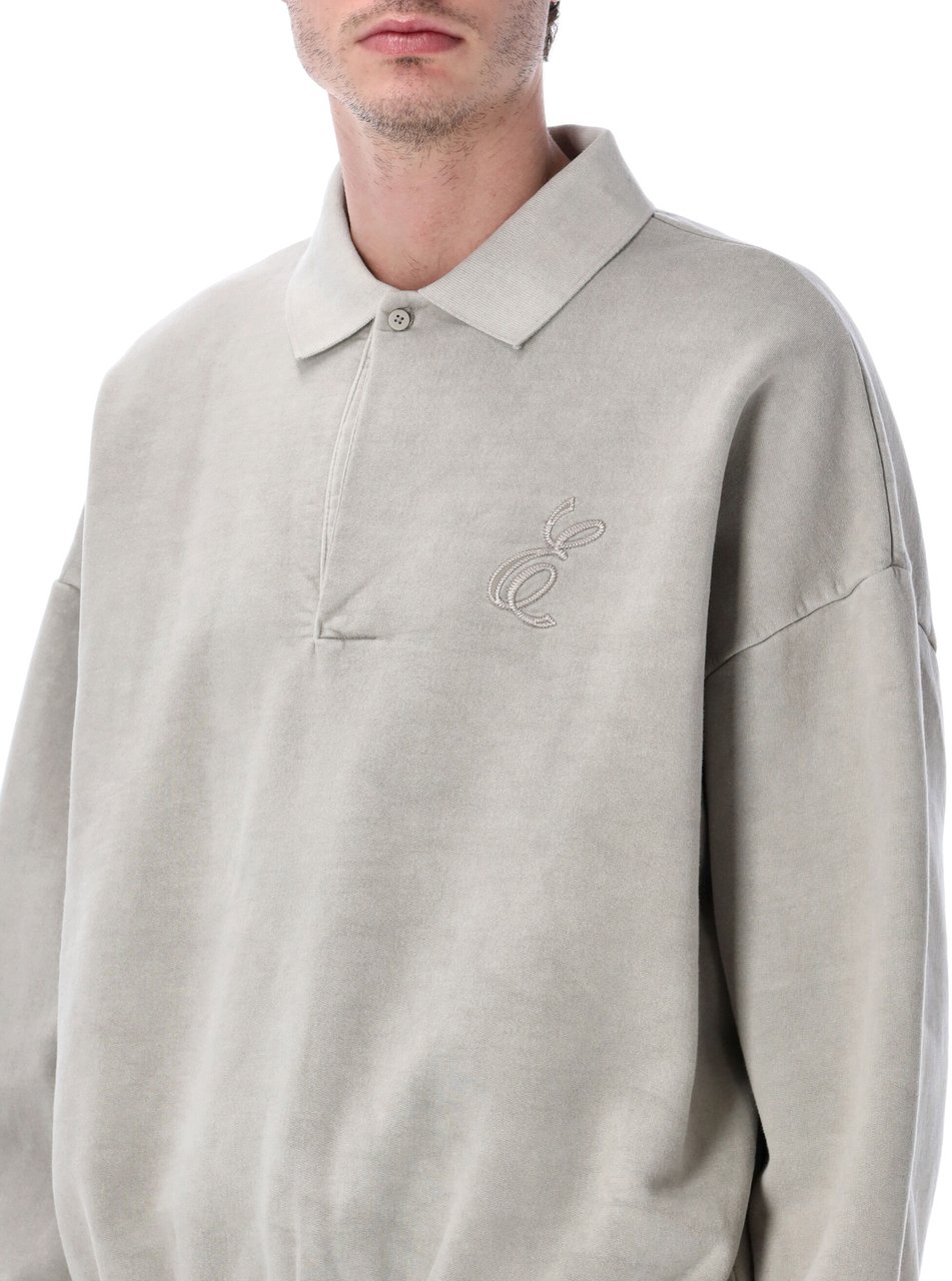 Fear of God Classic Polo Sweatshirt Smoke Grey Grijs