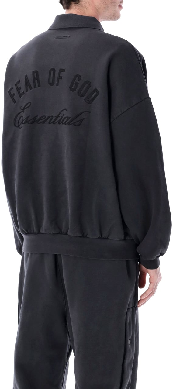 Fear of God Classic Polo Sweatshirt Vintage Black Zwart