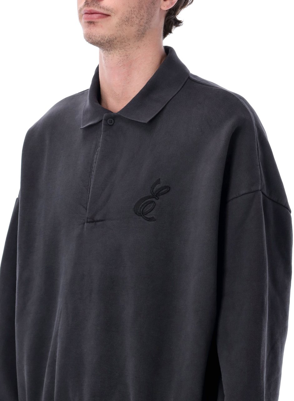 Fear of God Classic Polo Sweatshirt Vintage Black Zwart