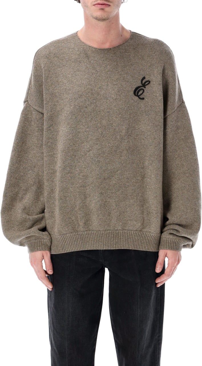Fear of God Waffle Crewneck Sweater Homestead Heather Bruin