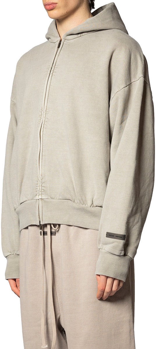 Fear of God CLASSIC FULL ZIP HOODIE SMOKE GREY Grijs