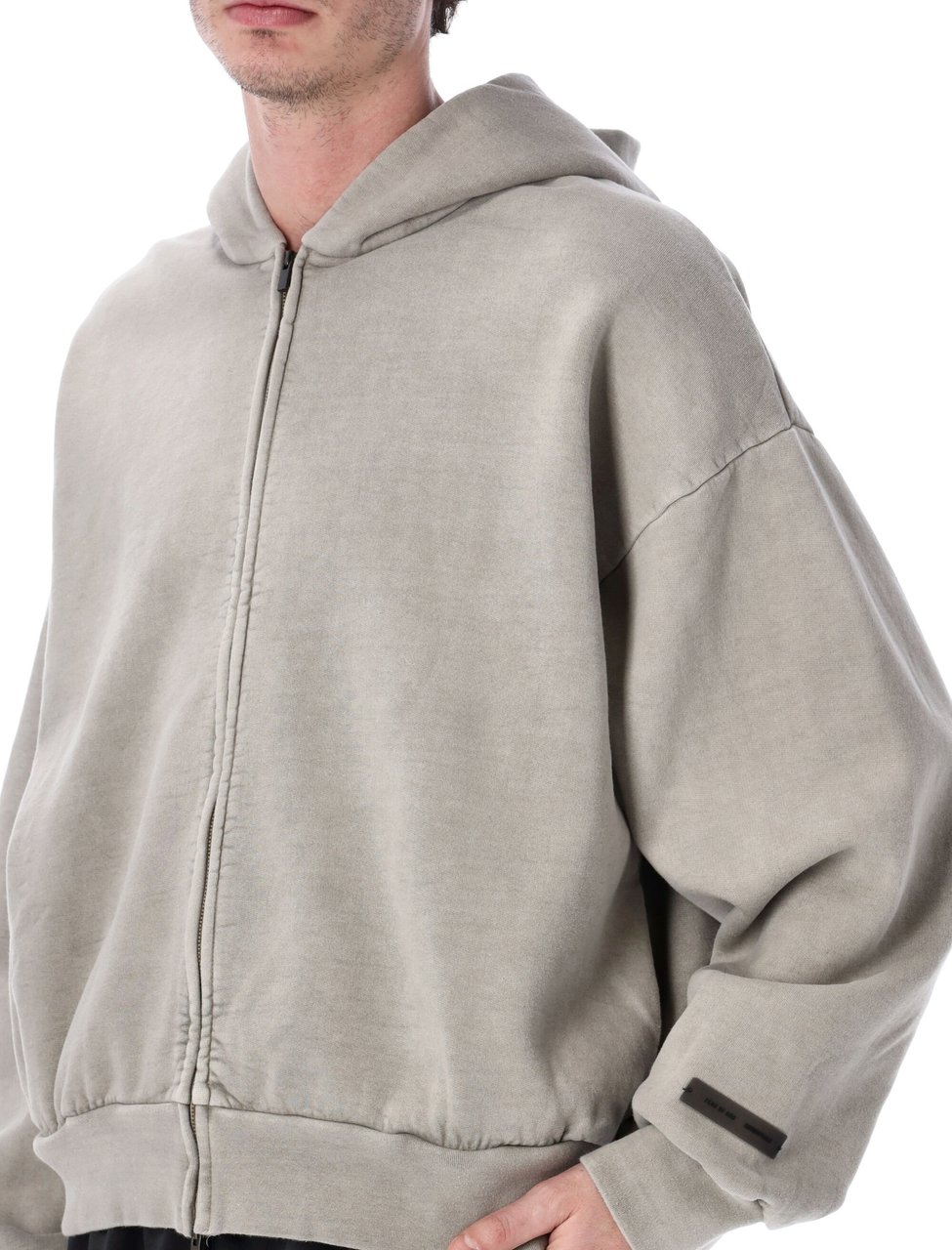 Fear of God Classic Full Zip Hoodie Smoke Grey Grijs