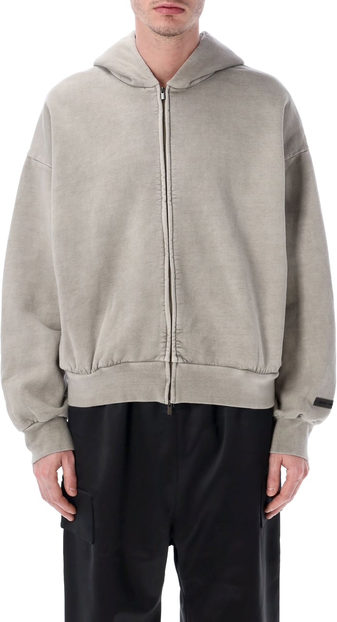 Fear of God Classic Full Zip Hoodie Smoke Grey Grijs