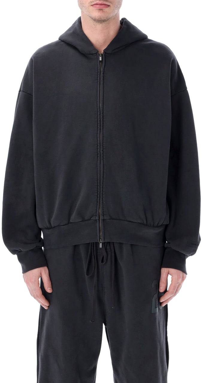Fear of God Fear of God Essentials full zip hoodie black Zwart