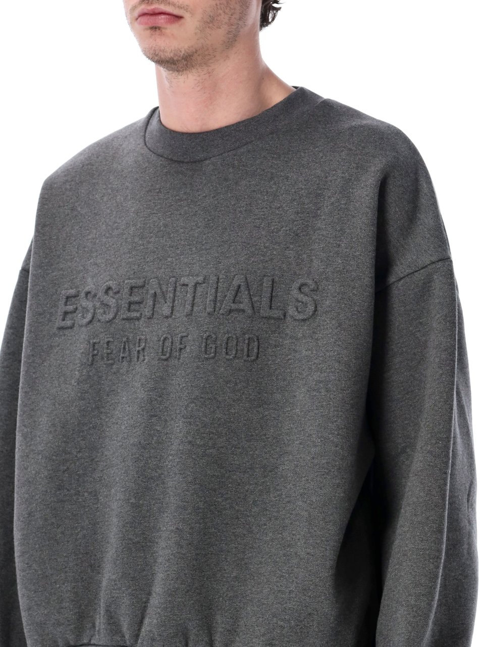 Fear of God Classic Crewneck Sweater Charcoal Heather Grijs