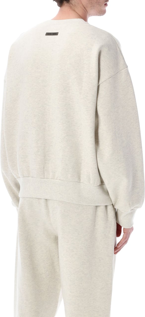 Fear of God Fear of God Essentials Embossed crewneck oatmeal heather Beige