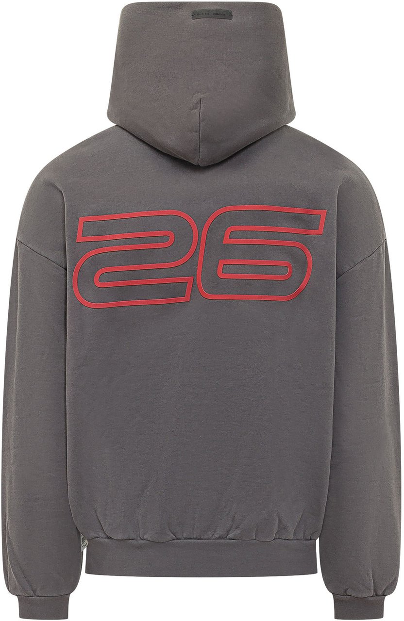 Fear of God 90 s Hoodie Con Cappuccio Donkergrijs