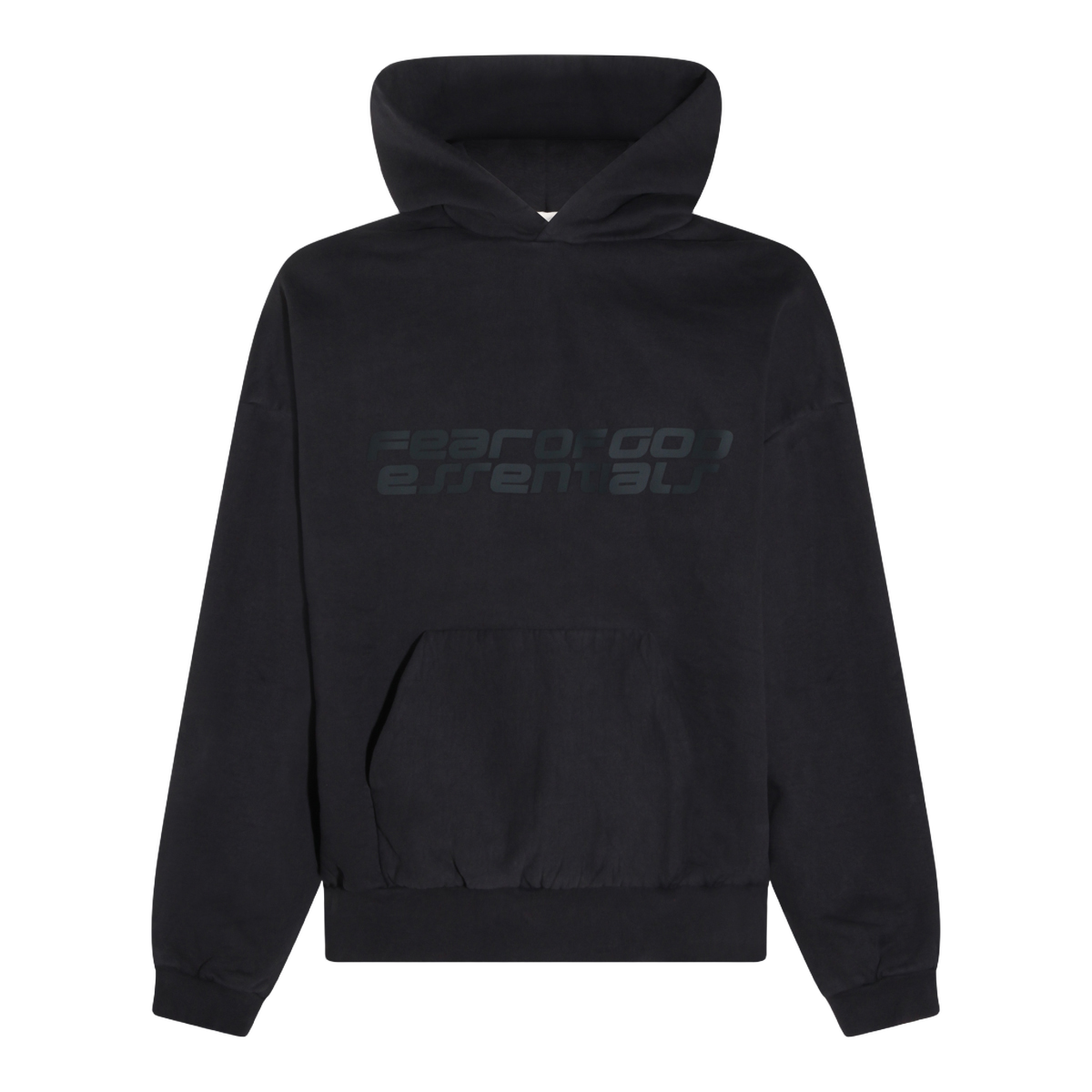 Fear of God Classic Knit Hoodies with Ribbed Cuffs and Hem Zwart