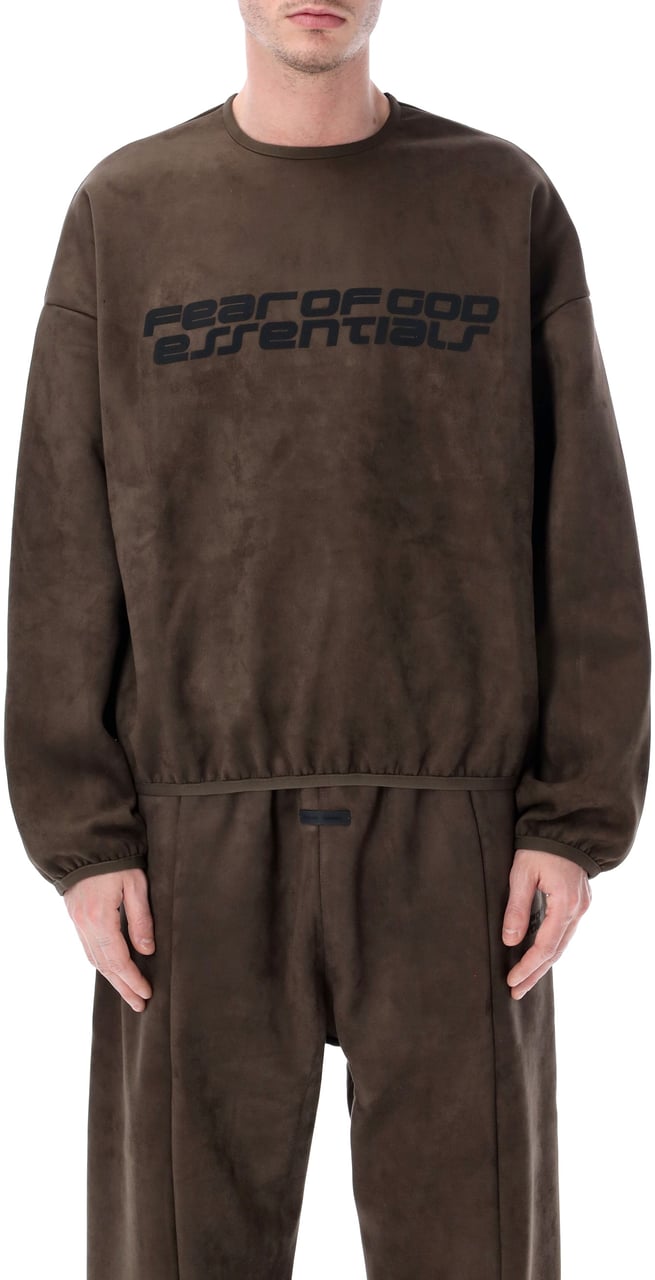 Fear of God Essentials Fear of God Modern suede sweatshirt Bruin