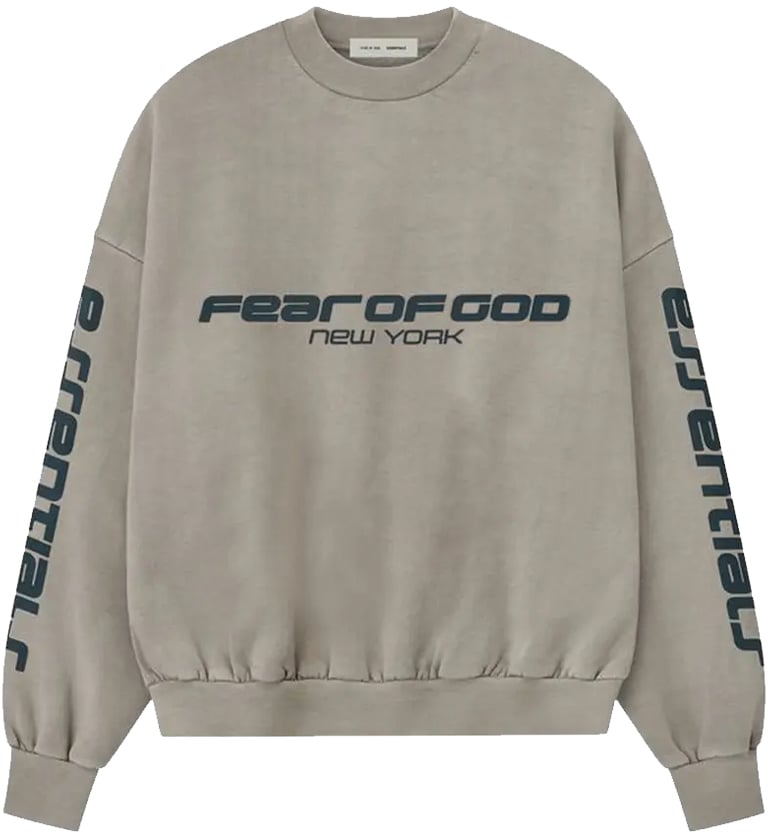 Fear of God Fear of God Essentials Heavy Fleece Cropped Relaxed Sweatshirt 'Smoke Grey' Grijs