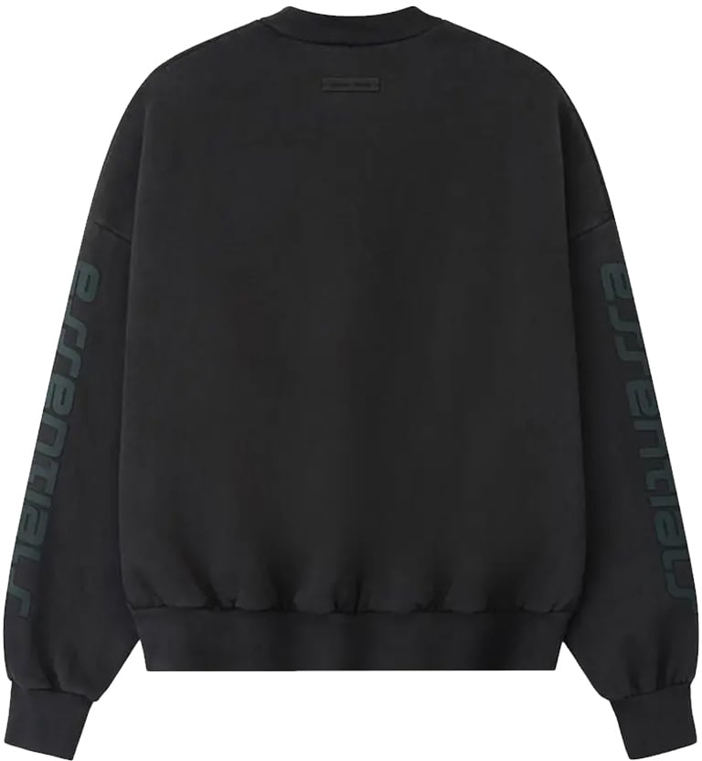 Fear of God Fear of God Essentials Los Angeles Heavy Fleece Cropped Sweatshirt 'Vintage Black' Zwart