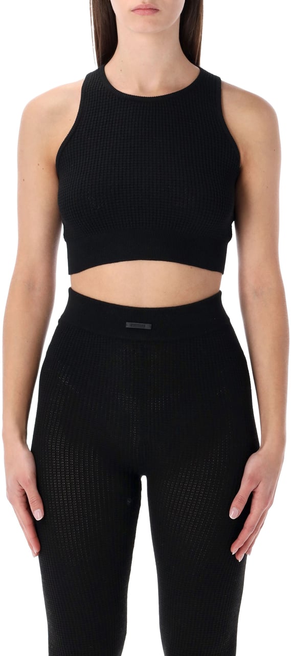 Fear of God Waffle Sport Tank Vintage Black Zwart