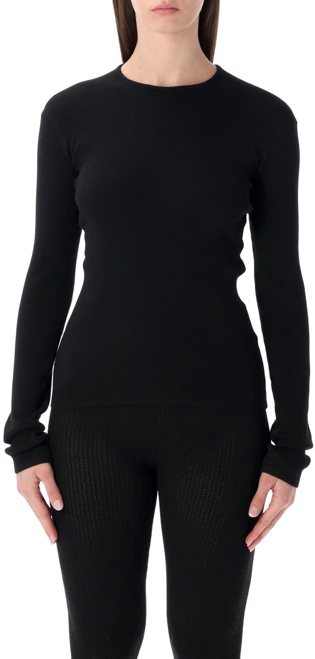 Fear of God Rib Top Ls Vintage Black Zwart