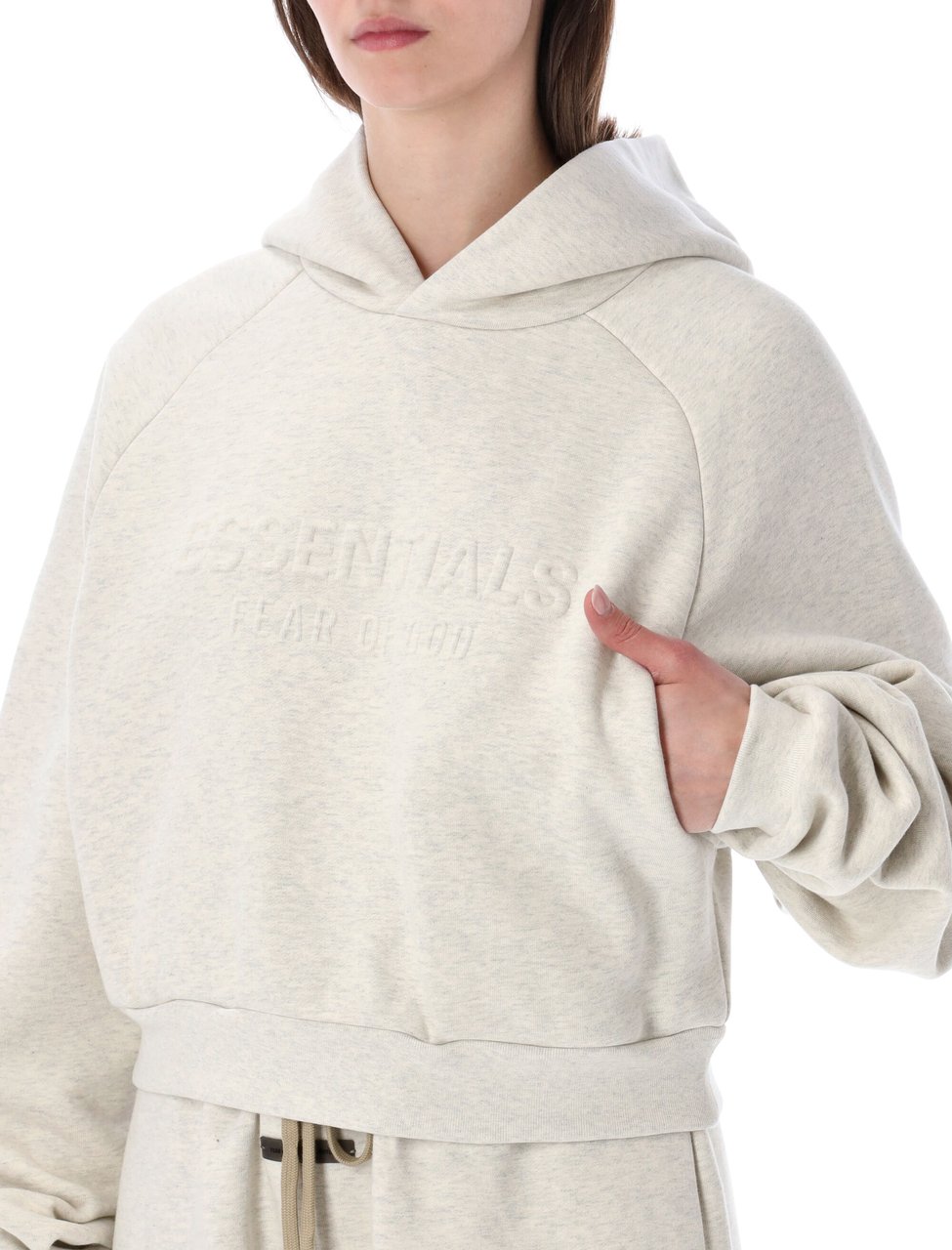 Fear of God Essentials Fear of God beige 90’s raglan hoodie Beige