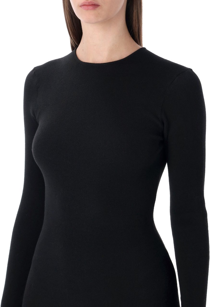 Fear of God Long Sleeve Rib Dress Vintage Black Zwart