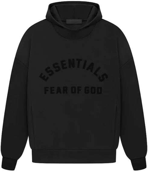 Fear of God Hoodie Fear of God Essentials Black Zwart