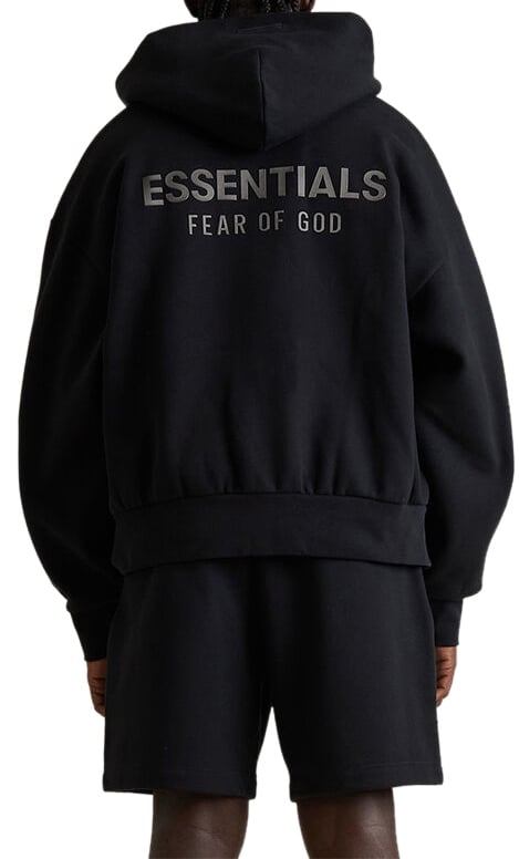Fear of God Fear of God Essentials Classic Fleece Hoodie Jet Black Divers