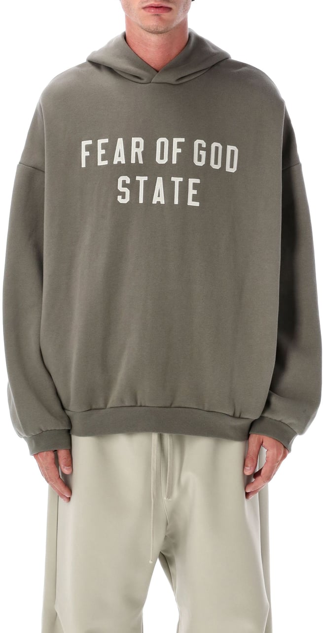 Fear of God 90’S Fit Fleece Hoodie Moss Groen