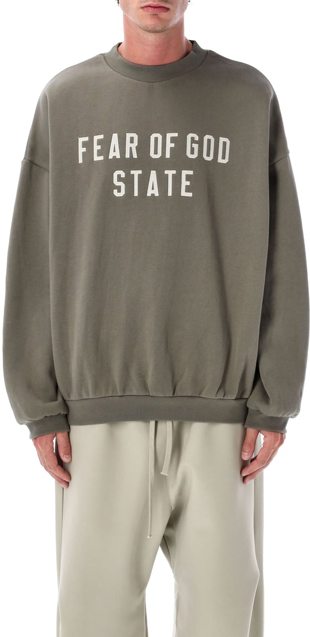 Fear of God 90’S Fit Fleece Crewneck Moss Groen