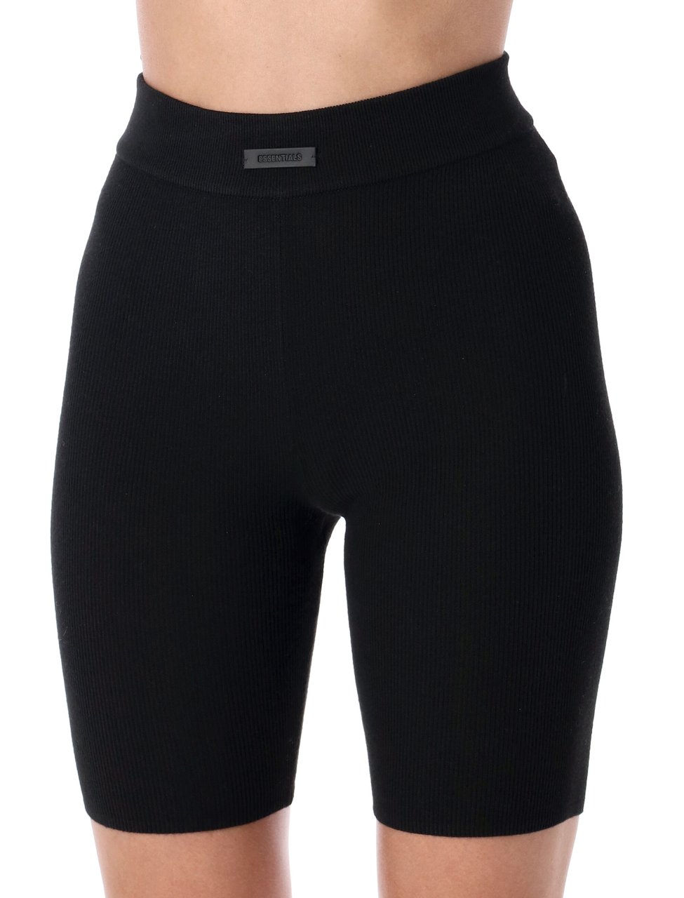 Fear of God Sof Rib Biker Short Jet Black Zwart