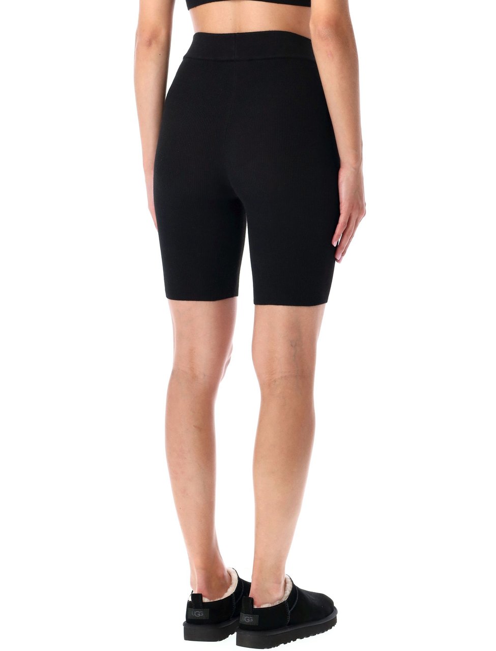Fear of God Sof Rib Biker Short Jet Black Zwart