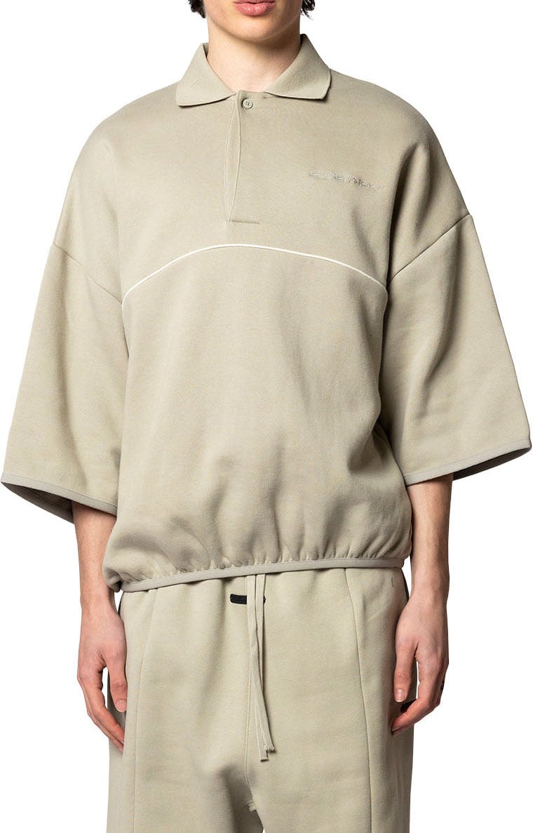 Fear of God ACTIVE TRACE 3/4 SLEEVE MODERN POLO SWEATSHIRT SEAL Divers