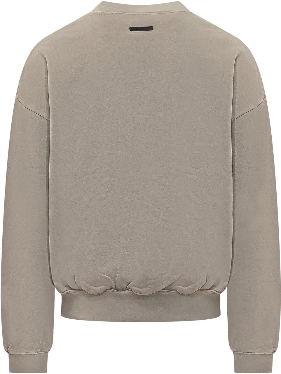 Fear of God Felpa Girocollo con Stampa Frontale Taupe