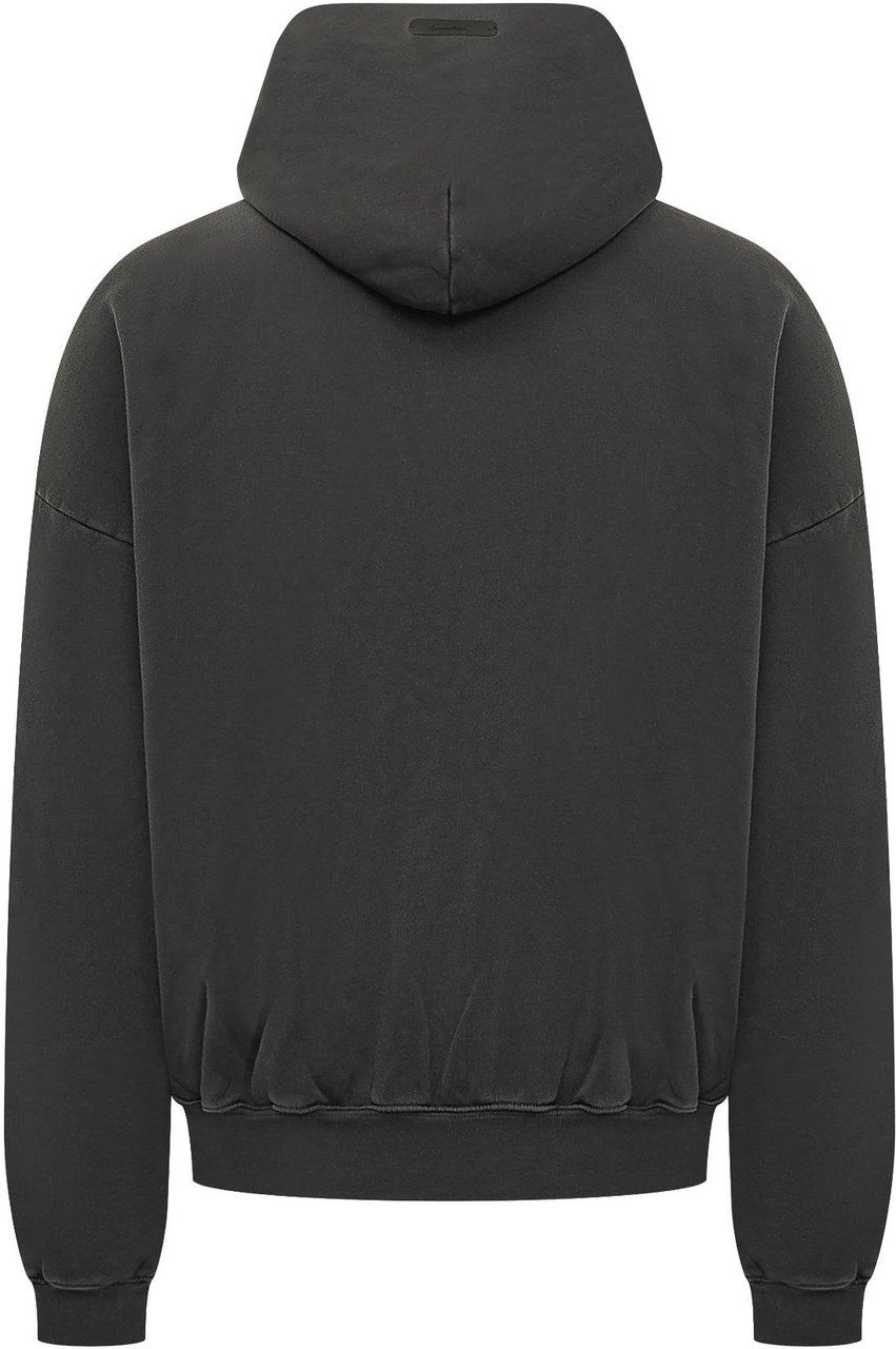 Fear of God Felpa con Cappuccio e Stampa Frontale Donkergrijs