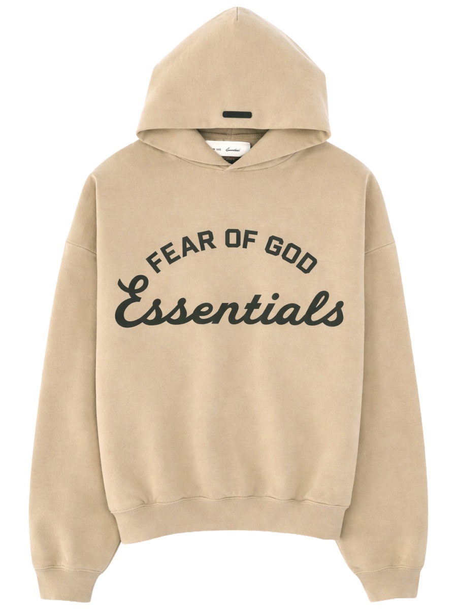 Fear of God Essentials Training 90'S Text Hoodie Neutraal