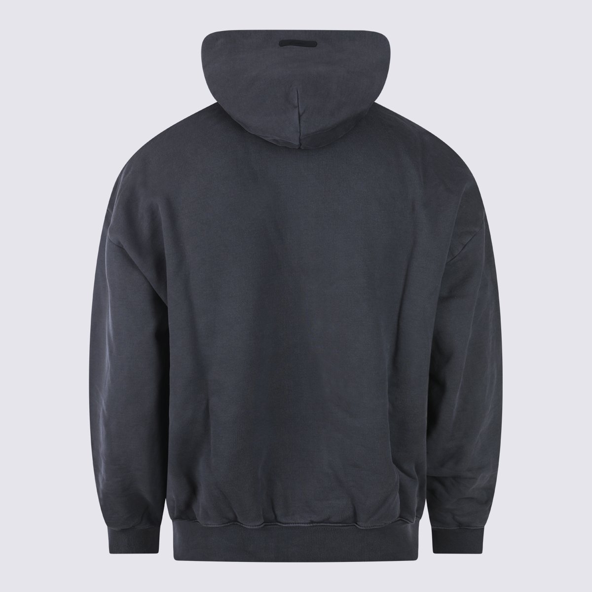 Fear of God Charcoal Arched Logo Cotton Hooded Sweatshirt Zwart