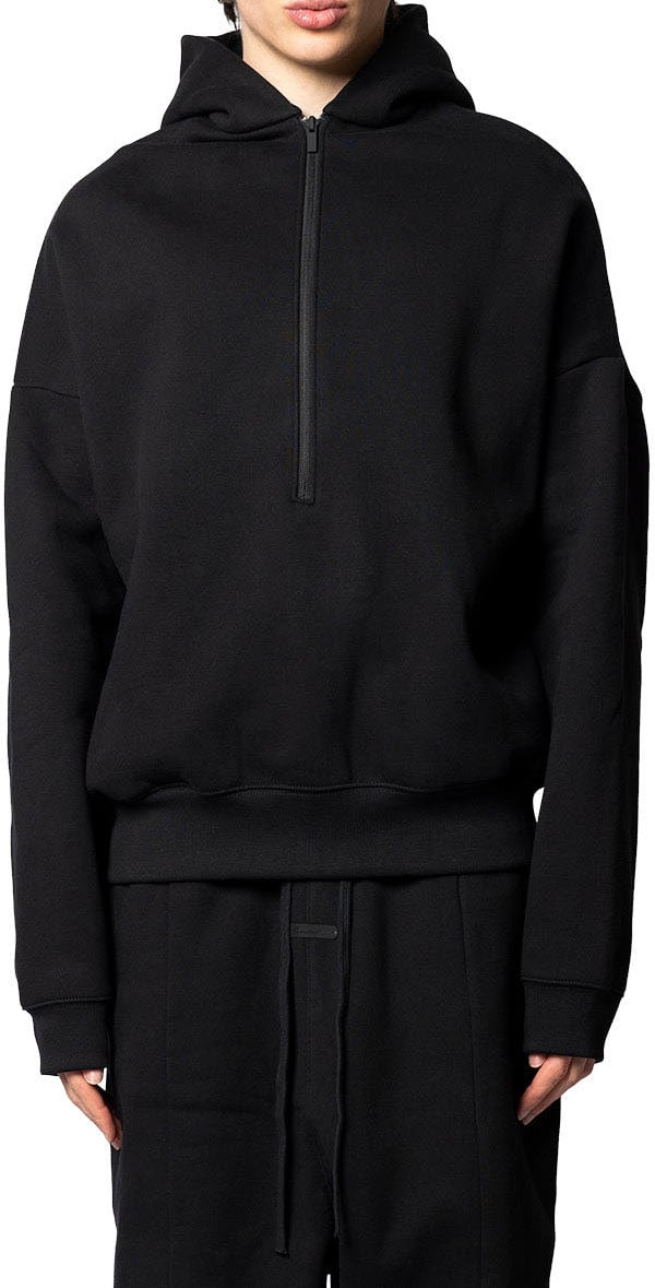 Fear of God PROPERTY LOUNGE HALF ZIP HOODIE BLACK Divers