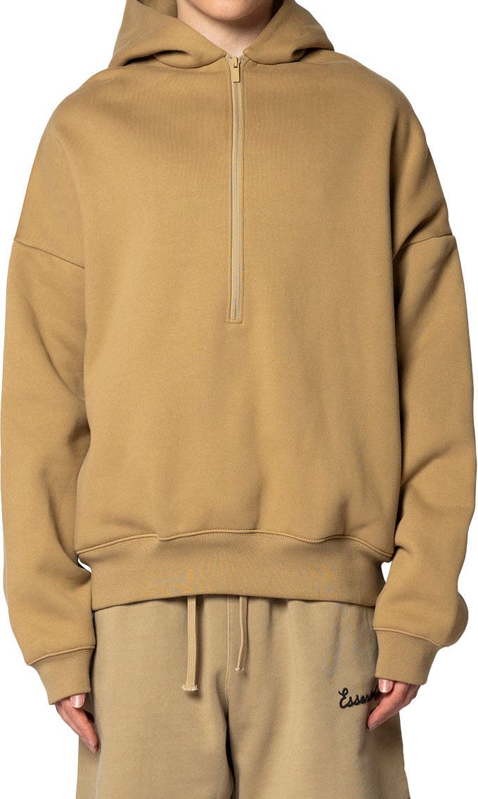 Fear of God PROPERTY LOUNGE HALF ZIP HOODIE DUNE Divers