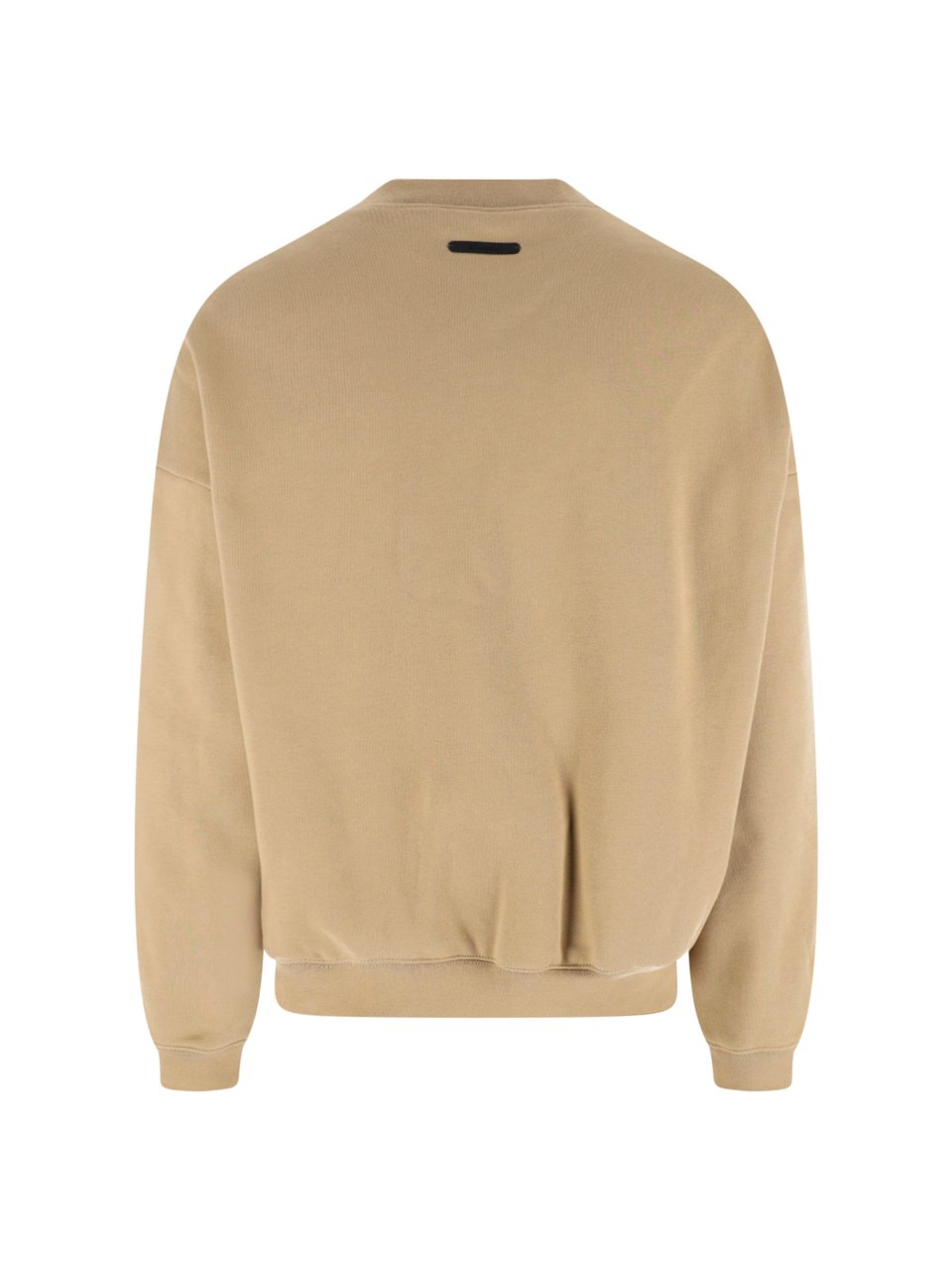 Fear of God Neutral Relaxed Arched Logo Cropped Sweatshirt Neutraal