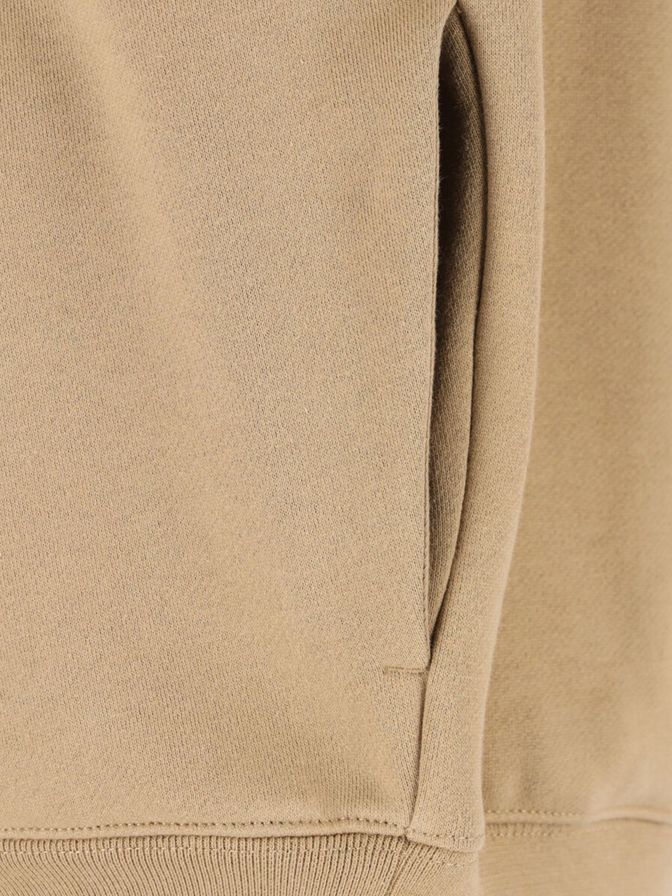 Fear of God Neutral Relaxed Arched Logo Cropped Sweatshirt Neutraal