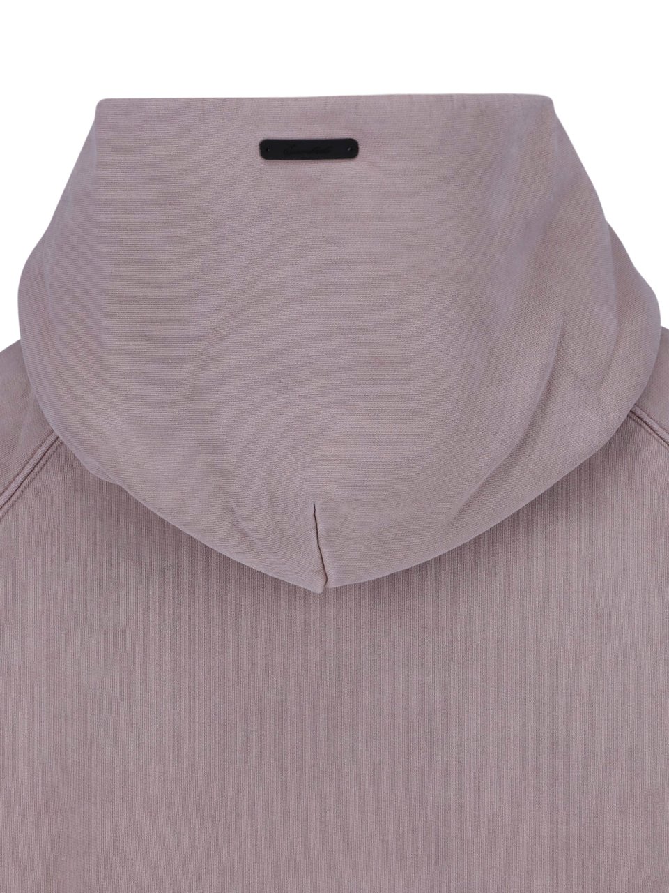 Fear of God Grey Cropped Washed Texture Arched Hoodie Grijs