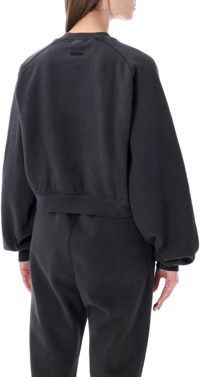 Fear of God Campus '90 Cropped Crewneck Faded Black Donkergrijs