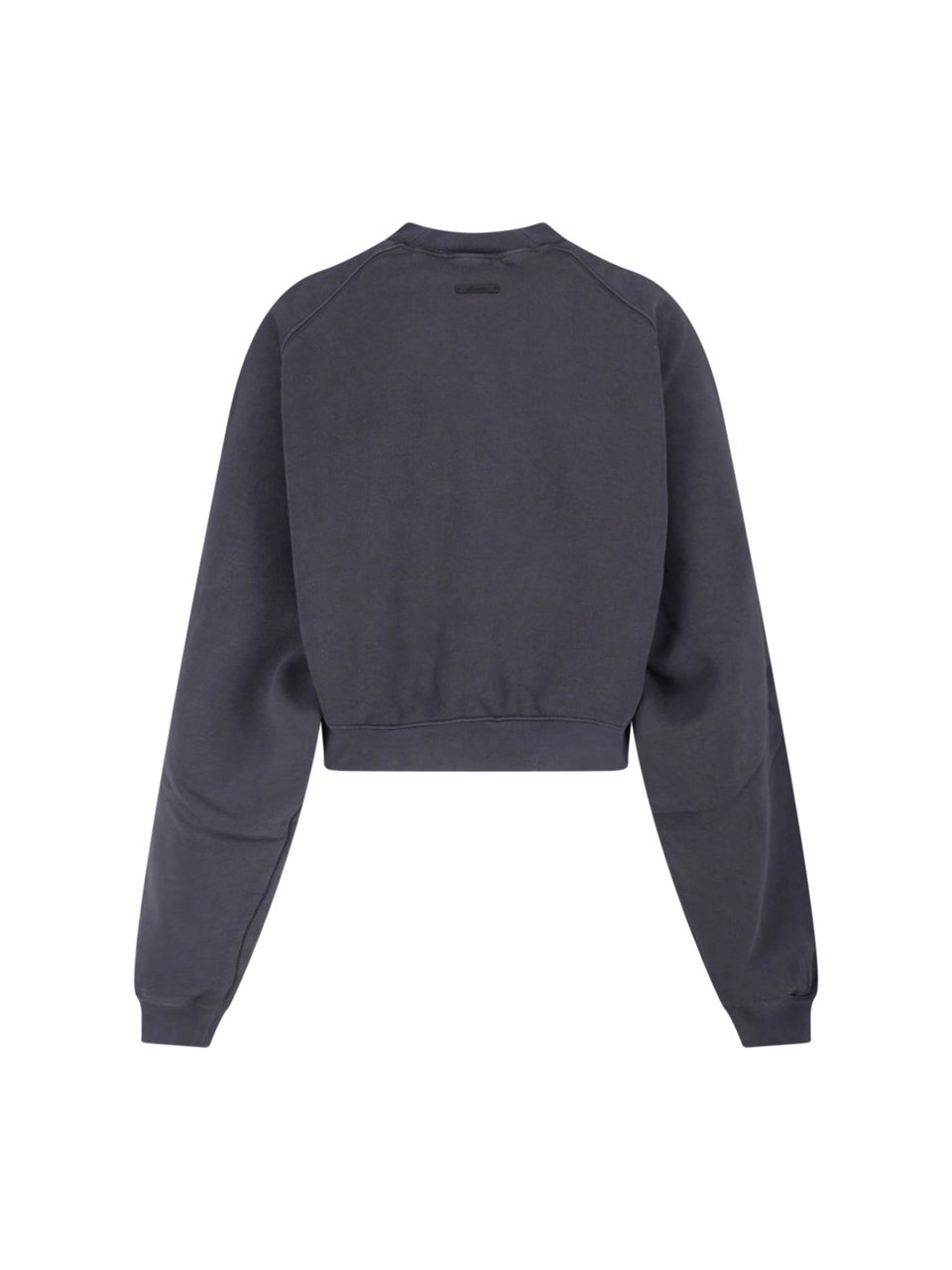 Fear of God Black Cropped Arched Logo Raglan Sweatshirt Zwart