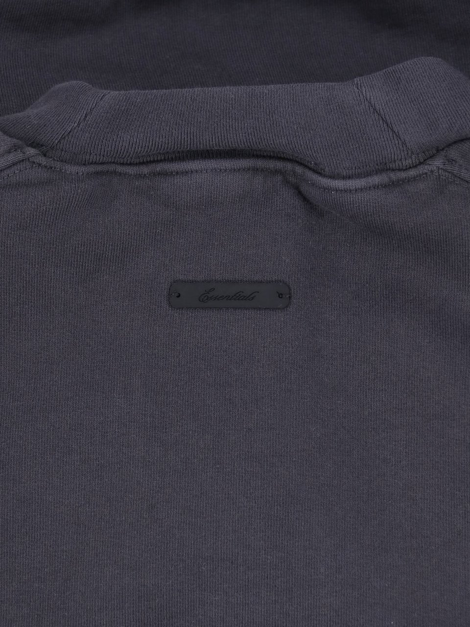 Fear of God Black Cropped Arched Logo Raglan Sweatshirt Zwart