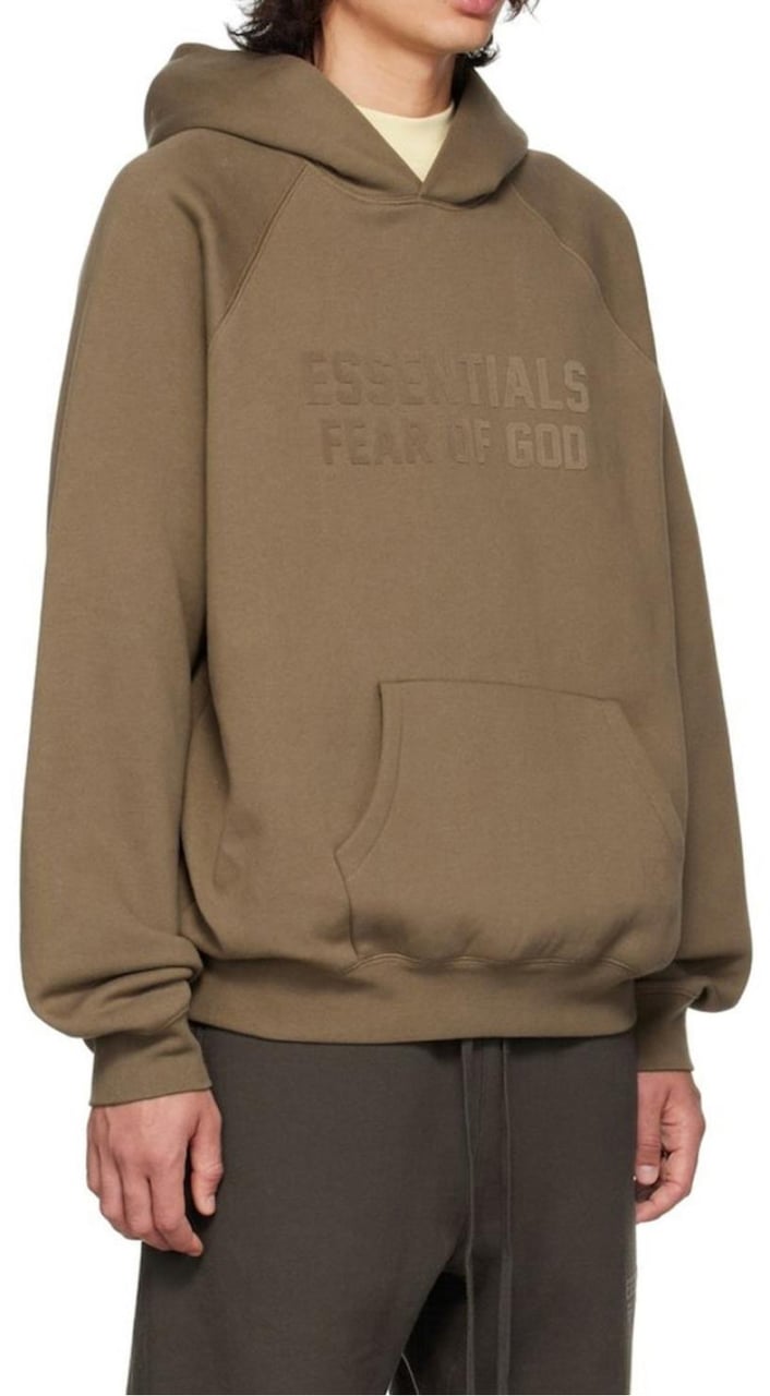 Fear of God Essentials Logo Hoodie Bruin