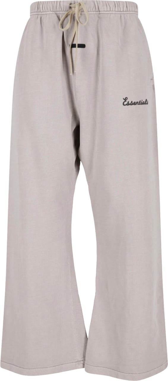 Fear of God Beige Relaxed Wide-Leg Logo Trousers Neutraal