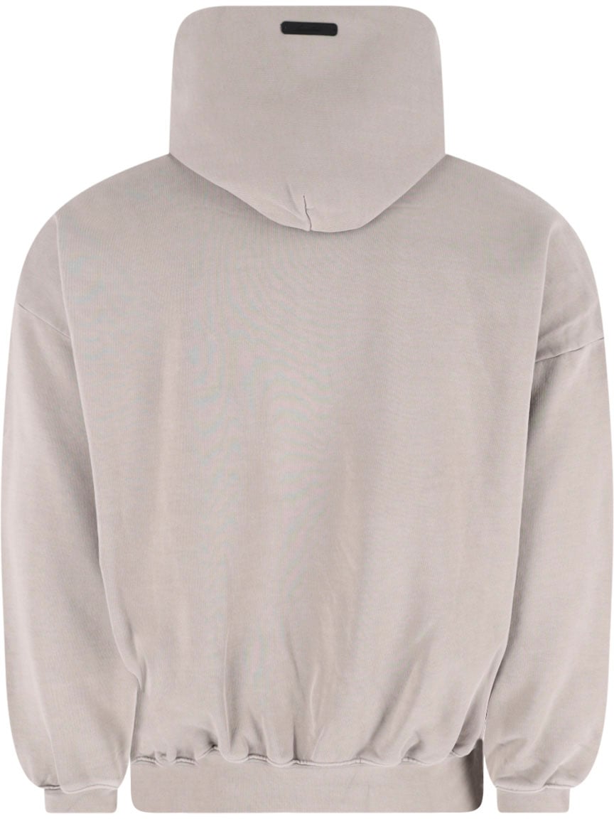 Fear of God Black Oversized Arched Logo Hooded Sweatshirt Neutraal