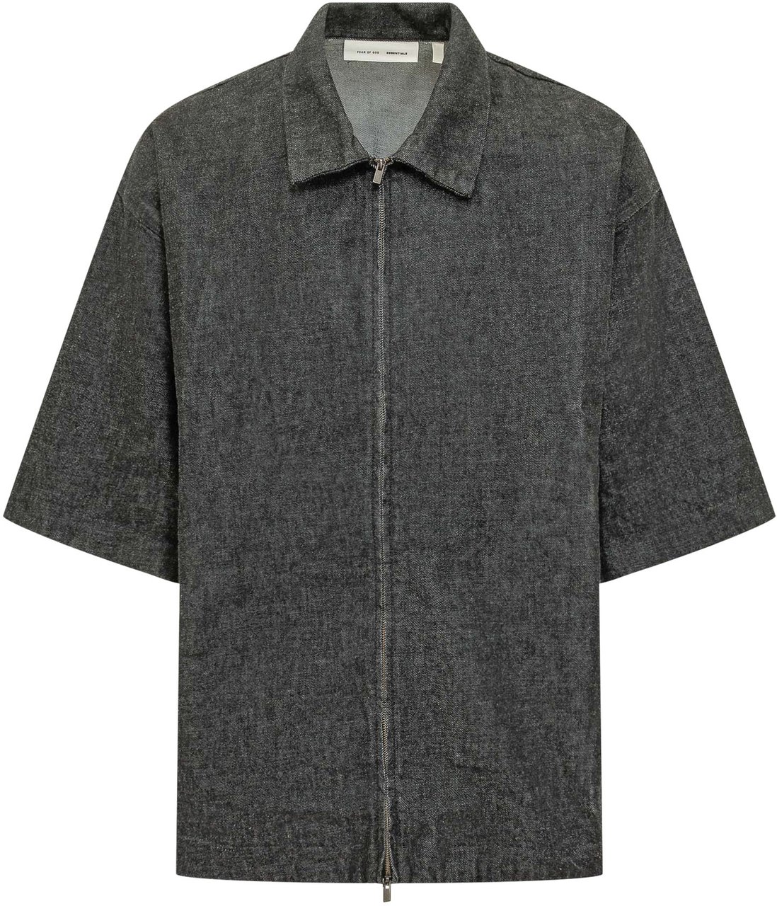 Fear of God Full Zip Work Shirt Donkergrijs