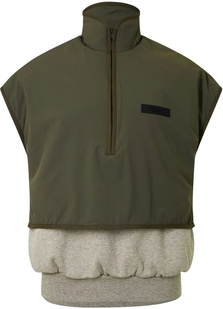 Fear of God Essentials Nylon Fleece Mockneck Vest Divers