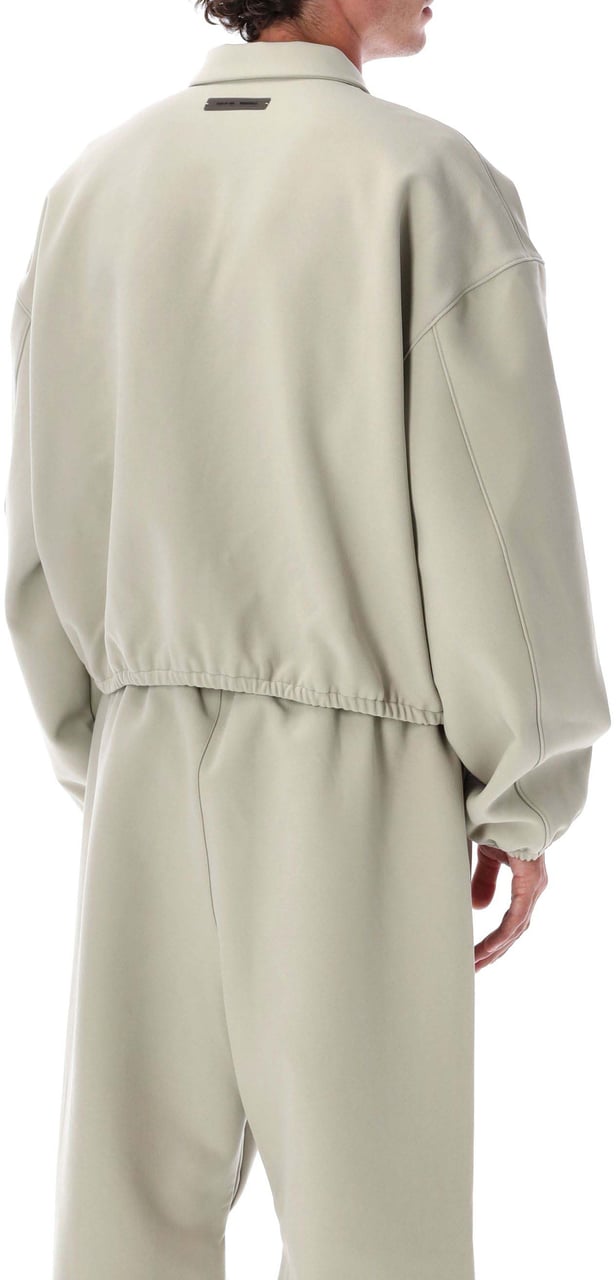 Fear of God Bonded Canvas Zip-Up Jacket Abbey Stone Neutraal