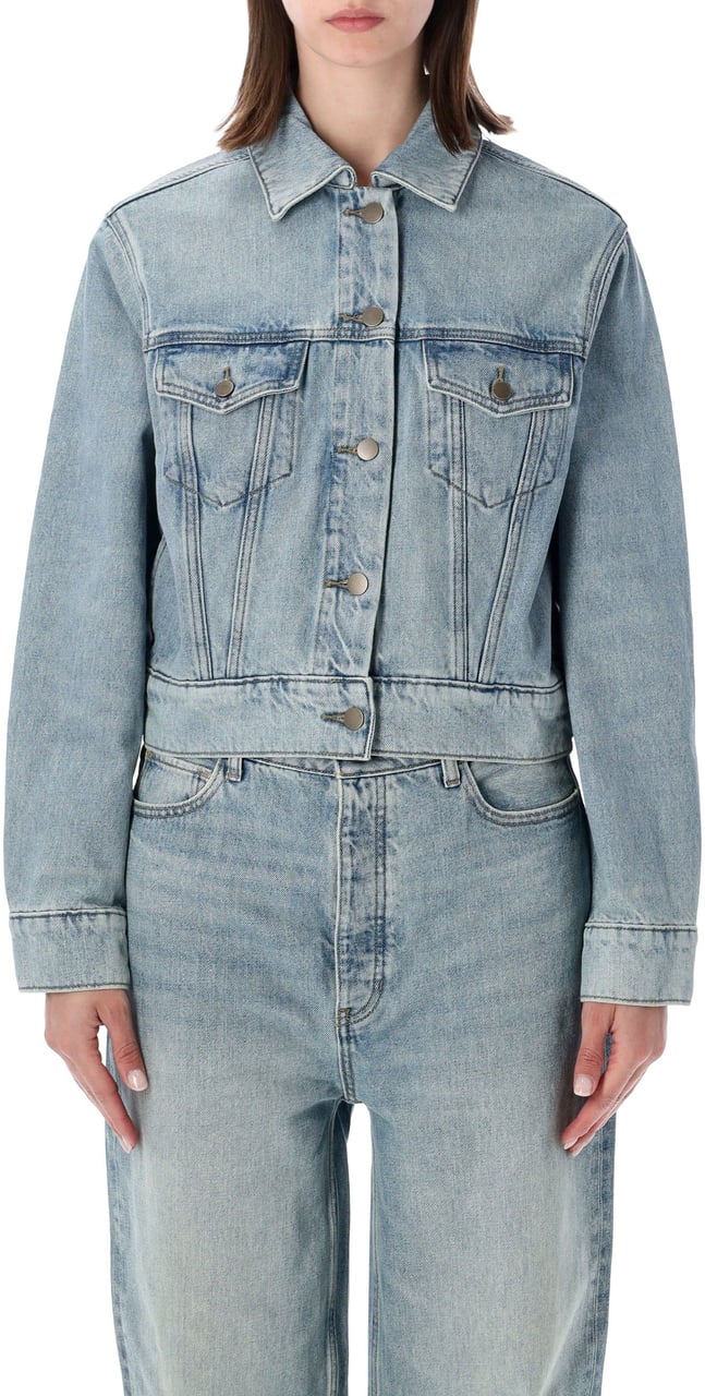 Fear of God Classic Trucker Jacket Classic Blue Blauw