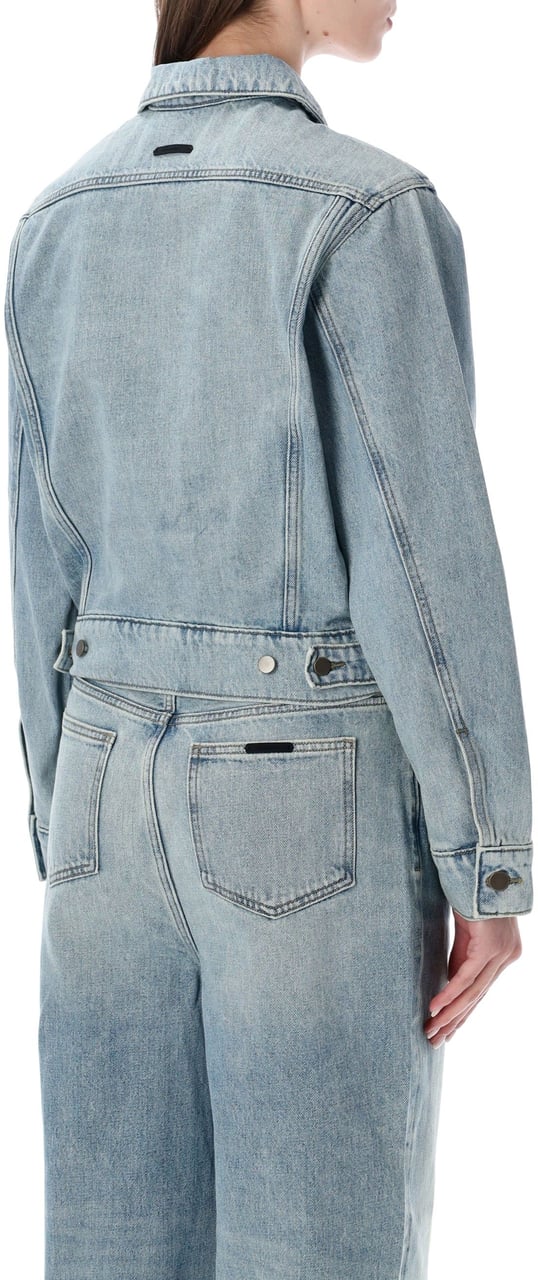 Fear of God Classic Trucker Jacket Classic Blue Blauw