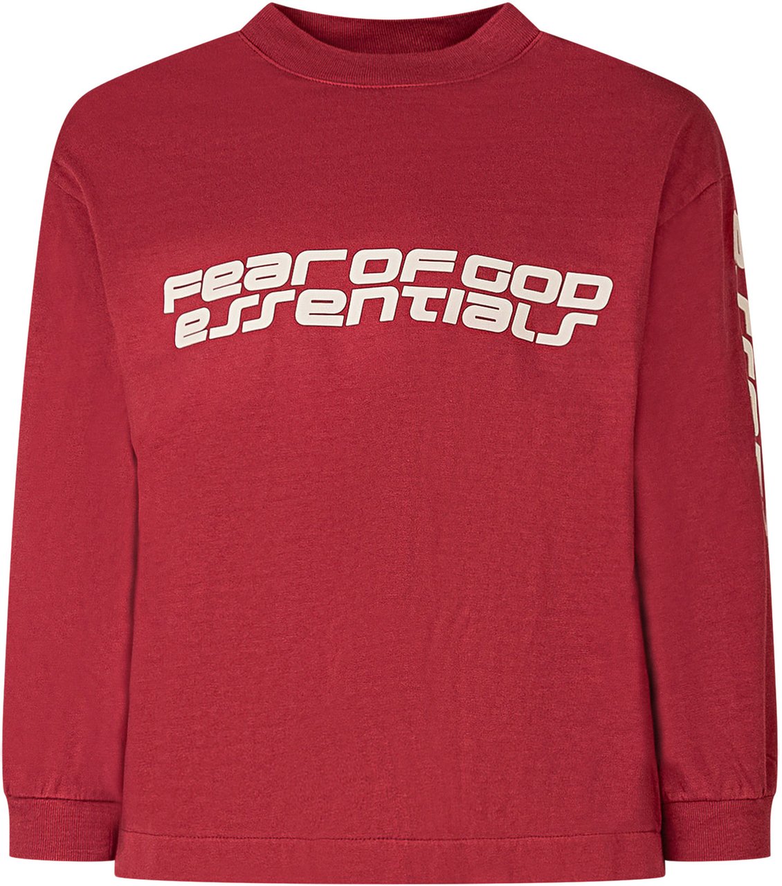 Fear of God T-Shirt Manica Lunga Maroon