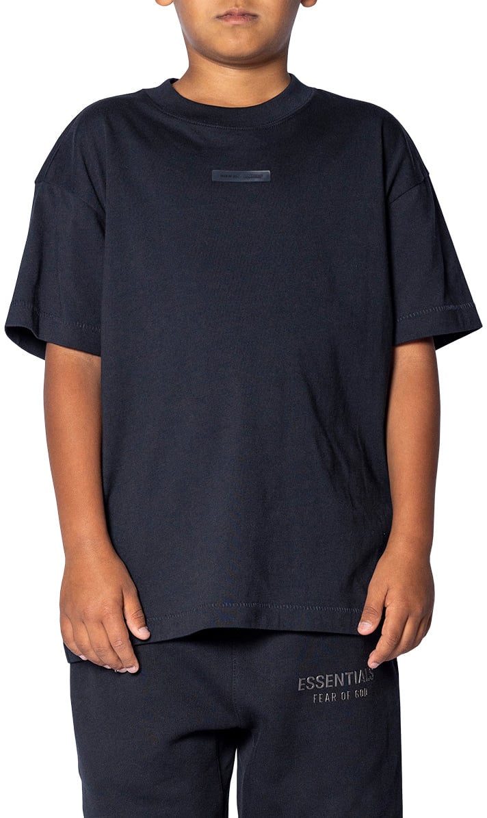 Fear of God KID'S ESSENTIAL LOUNGE T-SHIRT JET BLACK Zwart