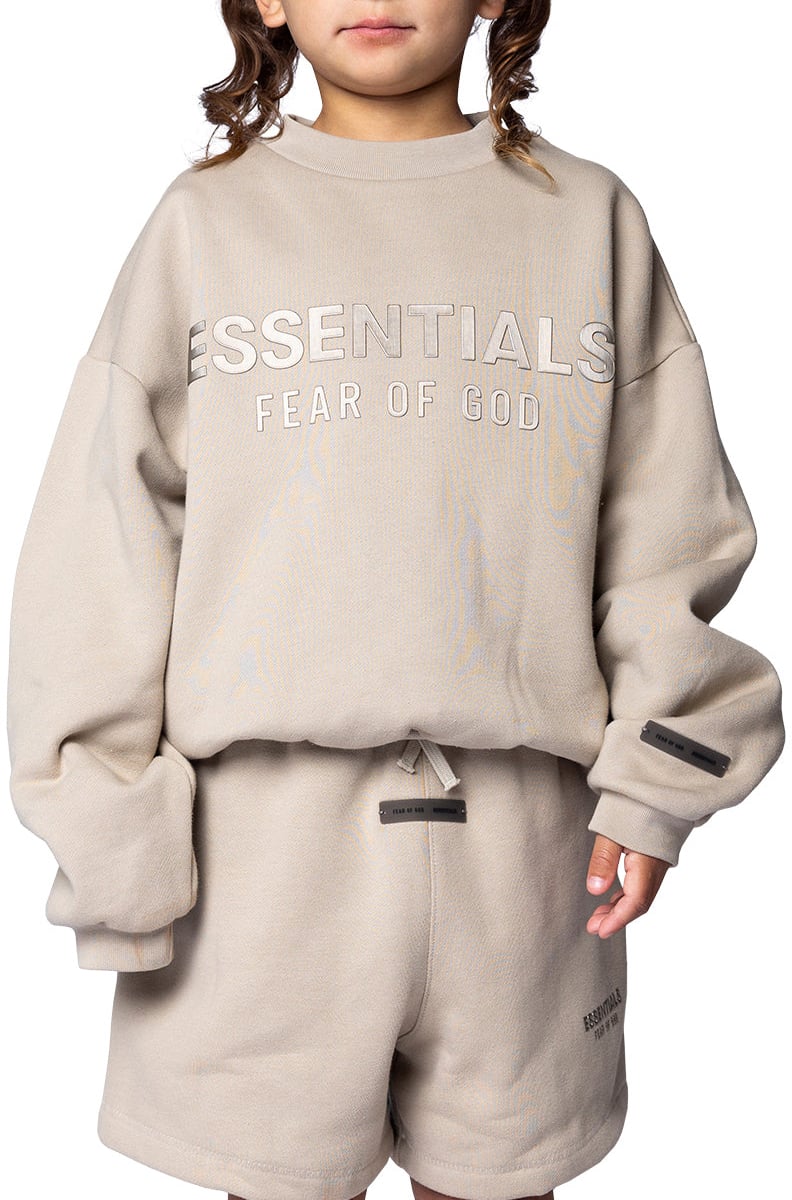 Fear of God KID'S FLEECE CREWNECK TIMBER Taupe