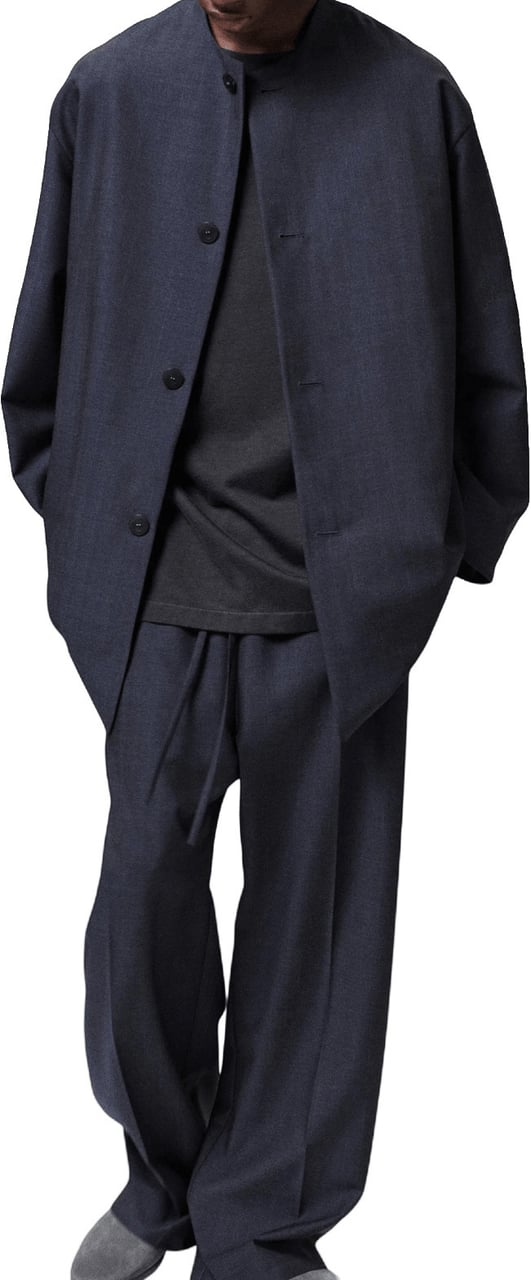 Fear of God COLLARLESS SPORT JACKET Donkergrijs